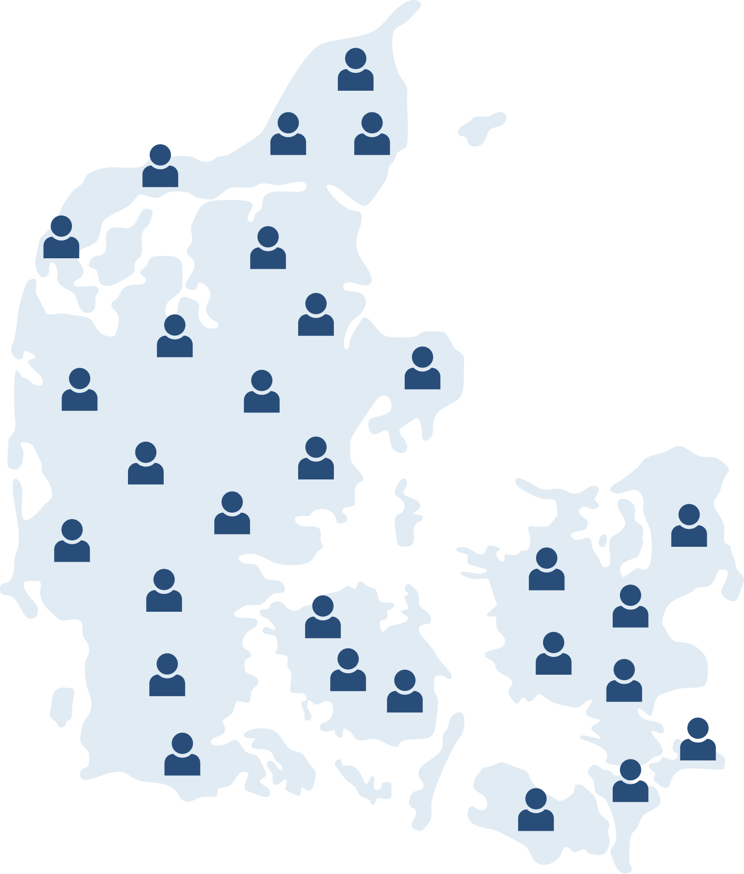 SA-AL Danmarkskort